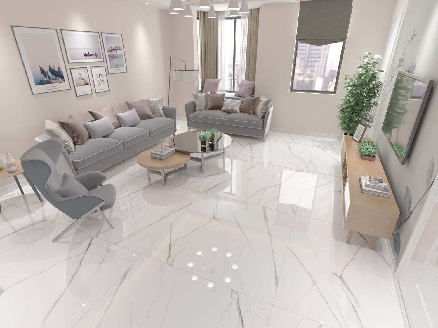 Hermes Tile - 120x120 - طرح 9